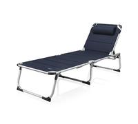 Campart Rome lettino, Poliestere, Blu, Unico