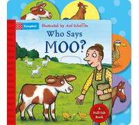 Campbell Books Who Says Moo?: A pull-tab book for babies about nois (Tascabile)