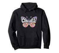 Campbell Butterfly - Personalizzato Carino Nome Word Art Felpa con Cappuccio
