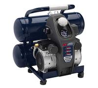 Campbell Hausfeld Compressore d'aria silenzioso, leggero, 4,6 galloni, metà del rumore e del peso, vita 4x, tutta la potenza (DC040500)