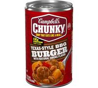 Campbell's Chunky Soup Texas BBQ Burger con sapore naturale di fumo, barattolo da 450 ml