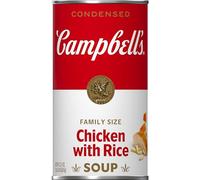 Campbell's Pollo condensato con zuppa di riso, dimensioni famiglia, barattolo da 635 ml
