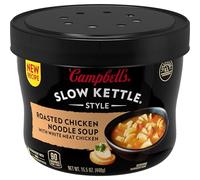 Campbell's Slow Kettle Zuppa di tagliatelle di pollo arrosto stile con pollo di carne bianca, 16 once. vasca