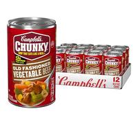 Campbell's Zuppa grossa, zuppa di manzo vegetale vecchio stile, lattina da 533 g (confezione da 12)