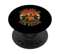 Campeggia in 5 ° grado Camping Fun Kids Adventures PopSockets PopGrip Adesivo