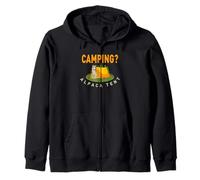 Campeggio: Alpaca La Tenda - Simpatico Lama All'aperto Felpa con Cappuccio