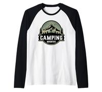 Campeggio Avventura Sopravvivenza all'aperto Bushcraft Abilità Natura Maglia con Maniche Raglan