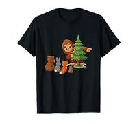 Campeggio Bigfoot con Gli Amici Animali della Foresta Maglietta