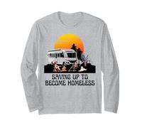 Campeggio Camper Tramonto Risparmio Camper Camping Fun Maglia a Manica