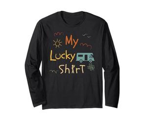 Campeggio Camping-Camper Funny Vintage Motorhome Maglia a Manica