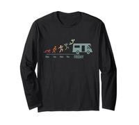 Campeggio Camping-Camper Weekend Vintage Motorhome Maglia a Manica