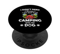 Campeggio con Cane per Camper PopSockets PopGrip Adesivo