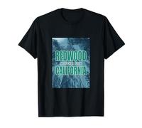 Campeggio della California del parco nazionale di Redwood Forest Maglietta