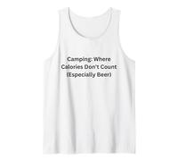 Campeggio Dove Le Calorie Non contano per Divertimento all'aperto Canotta