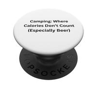Campeggio dove le calorie non contano soprattutto il divertimento in campeggio PopSockets PopGrip Adesivo