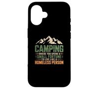 Campeggio dove si spende una piccola fortuna | Campeggio divertente Custodia per iPhone 16