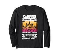 Campeggio Dove spendi Una Piccola Fortuna Vivere Come Un senzatetto Maglia a Manica