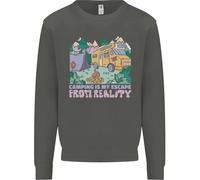 Campeggio È il Mio Fuga Da Reality Caravan Bambini Felpa Maglione