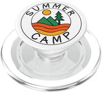 Campeggio estivo Campeggio Escursioni Retro Montagne All'aperto PopSockets PopGrip per MagSafe