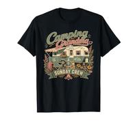 Campeggio Grandmas Domenica Crew Camper Maglietta