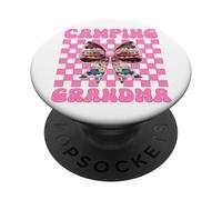 Campeggio Nonna RV Campeggio Camper Camper Nana Coquette PopSockets PopGrip Adesivo