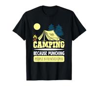 Campeggio perché Prendere a Pugni Le Persone è disapprovato per lescursionismo Maglietta
