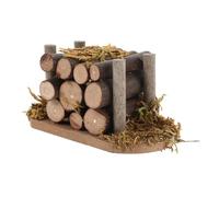 Campeggio Piccola Legna Da ardere Per 1/12 Dollhouses Scenario Realistico Esterno Campeggio Scena Puntelli Per Modello Decors Giardino Miniatura Legno Pile Decors