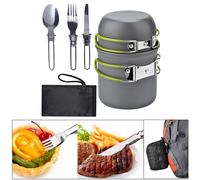 Campeggio portatile pentole Mess kit per Escursionismo Zaino In Spalla, compatto
