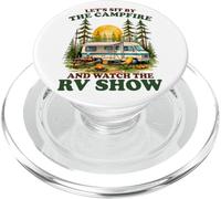 Campeggio retrò guardando lo spettacolo di camper Campfire PopSockets PopGrip per MagSafe