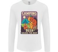 Campeggio Risolve Più Di il Mio Problemi Divertente Uomo Maniche