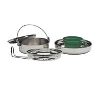 Campeggio Stoviglie Acciaio Inox Esterno Set da Cucina Pentola Padella