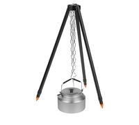 Campeggio Tripod, Campfire Cooking Tripod, Outdoor Camping Tripod, Camping Cooking Hanger, Cooking Campfire Tripod for Family Outings, Heavy Duty Tripod Rack for Camping, Friends Party and Picnics