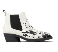 CAMPER Bonnie - Stivaletti per Donna - Bianco,Nero, taglia 37, Pelle liscia