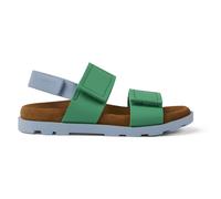 CAMPER Brutus Sandal - Chiusura automatica per Bimbe - Verde,Blu, taglia 29, Pelle liscia