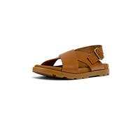 Camper Brutus Sandal K800491, Sandalo con cinturino a X Unisex - Bambini e ragazzi, Marrone medio 004, 37 EU