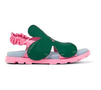 CAMPER Brutus Sandal - Sandali per Bimbe - Verde, taglia 32, Pelle liscia/Tessuto in cotone