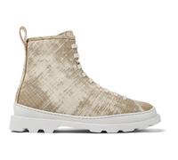 CAMPER Brutus - Stivaletti per Donna - Grigio,Bianco, taglia 35, Pelle scamosciata