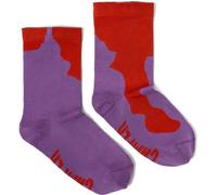 CAMPER Calma Socks PYRATEX® - Unisex Calzini - Rosso ,Viola, taglia L, Tessuto in cotone