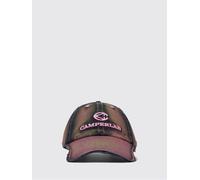 CAMPER Cappello da baseball in denim di cotone con logo a contrasto OS Rosa