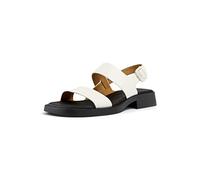 Camper Dana-K201486, Sandali Piatti Donna, Bianco, 38 EU