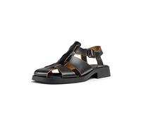 Camper Dana-K201489, Sandali Piatti Donna, Nero, 39 EU