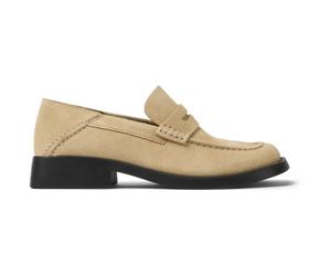 CAMPER Dana - Mocassini per Donna - Beige, taglia 38, Pelle scamosciata