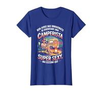 Camper Donna Camperista Donna Divertente Maglietta, Donna, Blu Reale, 3XL