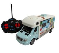 Camper Giocattolo Telecomandato con Luci Scala 1:32 per Bambini Motorhome Radiocomando Camion Telecomandato con Luci Ruote Gommate Modellino Camper Touringcar Auto Caravan Roulotte Giocattolo Pulmino