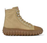 CAMPER Ground - Stivaletti per Donna - Beige, taglia 37, Tessuto in cotone/Pelle liscia
