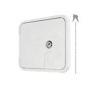Camper Hose Storage Cover - Reliable Power Cord Protection | Rust-Resistant Access Door With Sturdy ABS | For RV Trailer Motorhome Inspection Port Floor Cable Indoor Vehicles