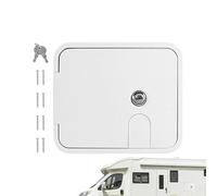 Camper Hose Storage Cover - Rust Resistant Compartment Cover, Rv Access Door Cable Inlet Shield Round Plate | Protective Weatherproof Guard For Motorhome Campervan Caravan Boat Water Tank Connection L