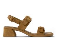 CAMPER Kora Sandal - Scarpe formali per Donna - Marrone, taglia 39, Pelle scamosciata