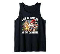 Camper Life Is Better At The Campfire With Books And Camping Canotta