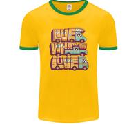 Camper Live What You Love Rv Caravan Uomo Ringer Fotl